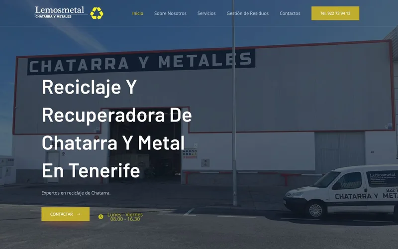 Homepage attuale di Lemosmetal, acquisita il 26 ott 2026